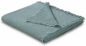 Preview: Biederlack cotton blanket plaid - waffle petrol