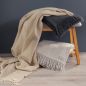 Preview: Biederlack Plaid Favourites of Grey - Wool