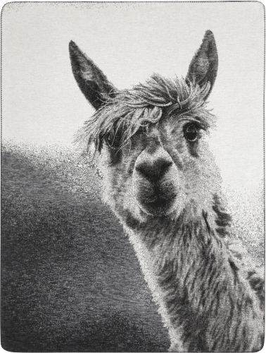 Biederlack blanket "Animal Love" - Silver