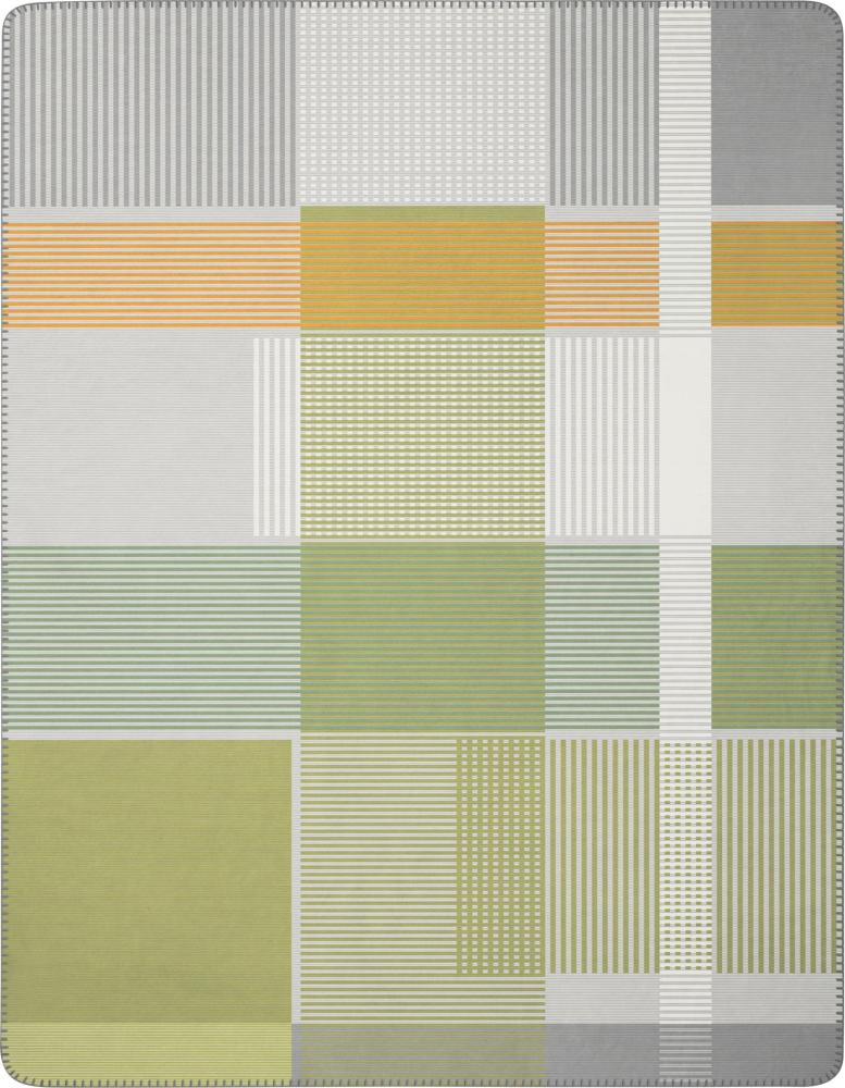 Biederlack blanket - Maze yellow