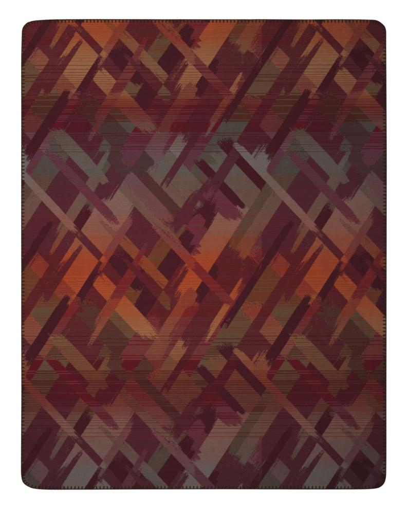 Biederlack blanket - Garnet Glow