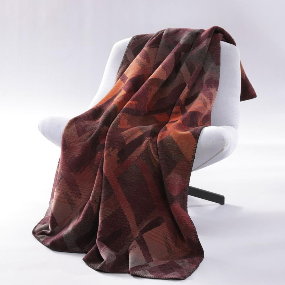 Biederlack blanket - Garnet Glow