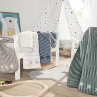 Ibena Uni Babydecke - Lelu - 4 vers. Farben