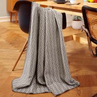 Biederlack blanket - Twist grey