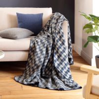 Biederlack blanket - Reflection blue
